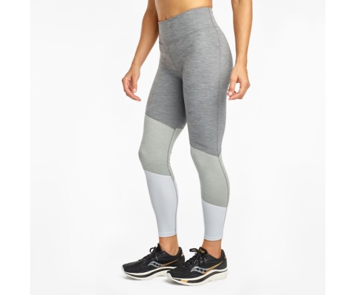 Tenis Saucony Beyond the Run Crop Mujer Bottoms Ropa Dark Gris Heather México MX-231-AH